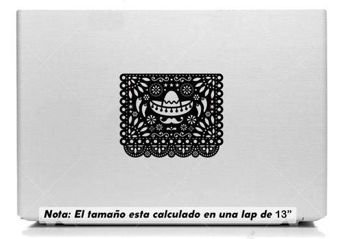 Vinil Sticker Laptop 13puLG Papel Picado Dia Muertos Modld26