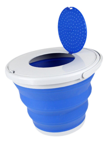 Cubo De Climinación De Cubo Plaplable Con Suministro Azul