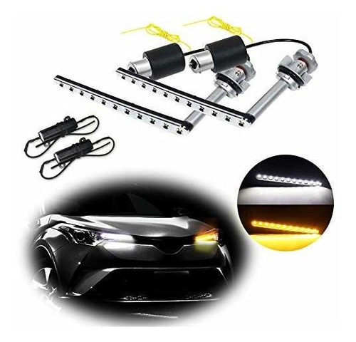 Focos De Direccionales Pa Jdmtech Kit De Luces Led Drl Blanc