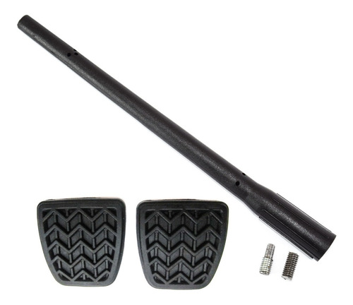 Kit Haste Antena + Capa Pedal Freio E Embreagem Toyota Etios