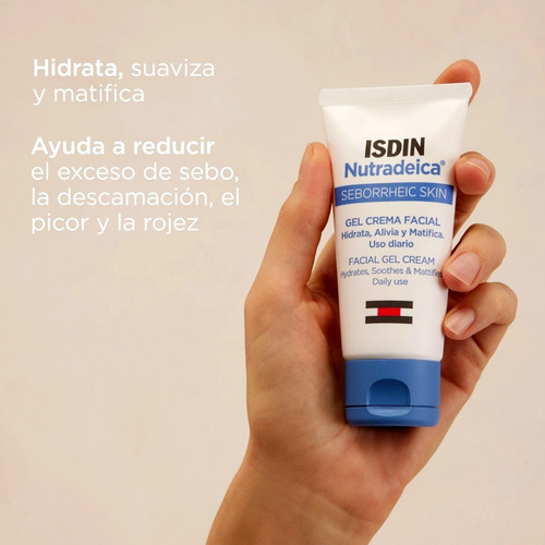 Imagen 3 de 5 de Gel Crema Facial Piel Grasa Nutradeica Isdin 50ml