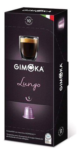 Café lungo en cápsula Gimoka