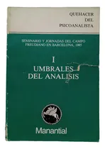 Comprar Umbrales Del Análisis Bassols Y Otros Manantial
