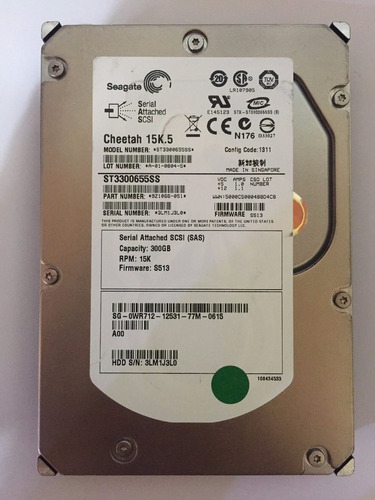 Hd Seagate Cheetah 300gb 15k.5 Pn: 0wr712