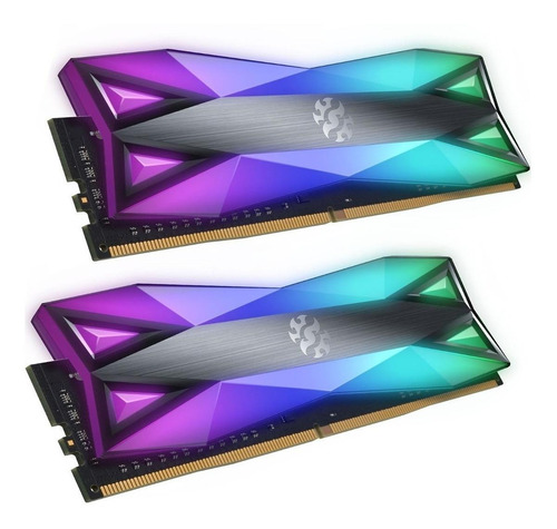 Imagem 2 de 4 de Memória Ram Spectrix D60g Color Branco 16gb 2x8gb