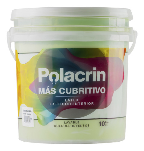 Pintura Látex Color Polacrin 10 Litros Máxima Adherencia 