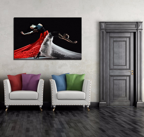 Cuadro 60x90cm Flamenco Baile España Bailarina Andalucia