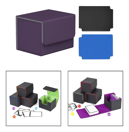 M Caja For Baraja De Cartas Coleccionables, Morada
