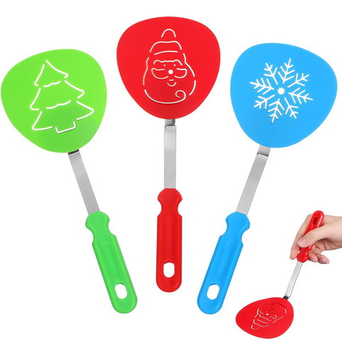 Juego De Espátulas De Navidad3 Espátulas De Galletas Navideñ