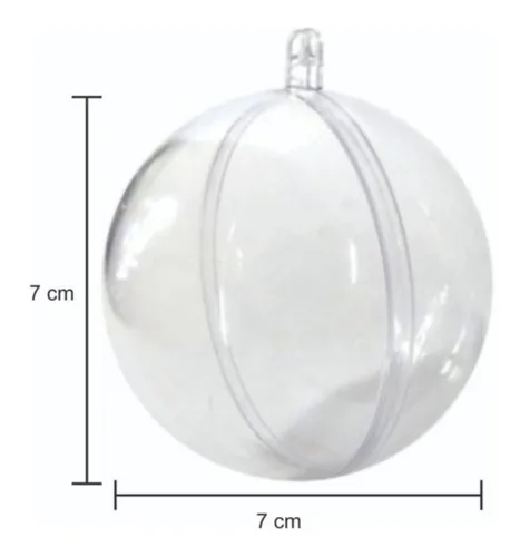 10 Esferas Bola De Acrilico 7 Cm  Para Personalizar