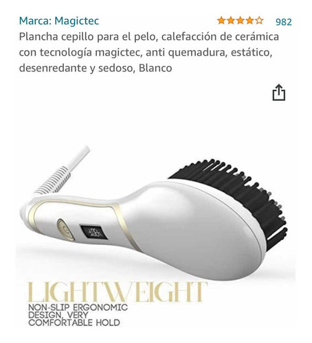 Plancha Cepillo Alisador Marca Magictec