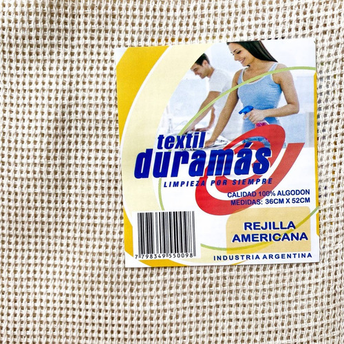 Imagen 3 de 7 de Pack X6 Trapo Rejilla Americana Multiuso Durables Absorbente