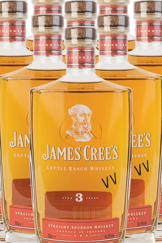 Whisky James Cree's 3 Anos Vv Bourbon 700ml 40% Cattle Ranch