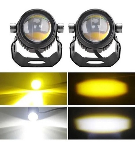 Par Exploradoras Mini Led Dual Color Alta Gama Potente 8000