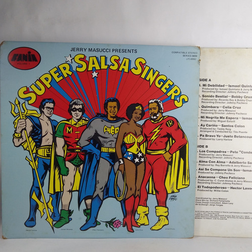 Lp  Jerry Masucci Presenta Super Salsa Singers 1977
