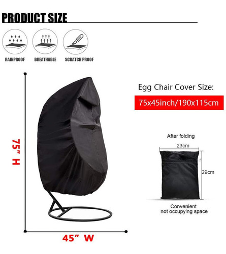 Funda Impermeable Antipolvo Para Silla De Columpio