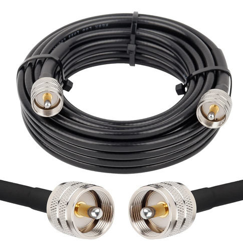 Mookeerf Cable Coaxial Rg8x De 25 Pies, Cable Coaxial Cb De 