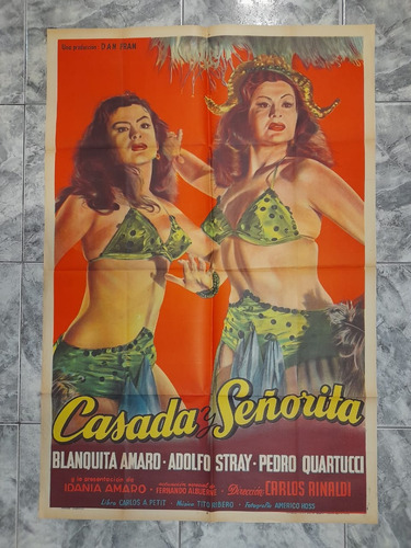 Afiche Or. - Casada Y Señorita - Blanquita Amaro