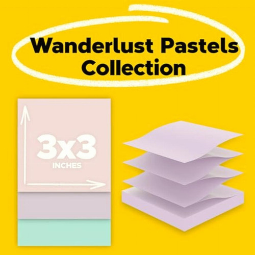 Post-it Notas Superadhesivas De Papel 100% Reciclado, 2