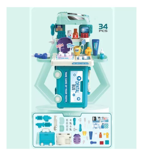 Set 2 Juegos D Cocina Cocinita Parrillada Dentista Doctor