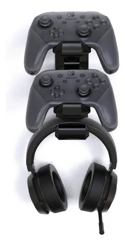 Suporte Parede 2 Pro Controller Nintendo Switch E Headset