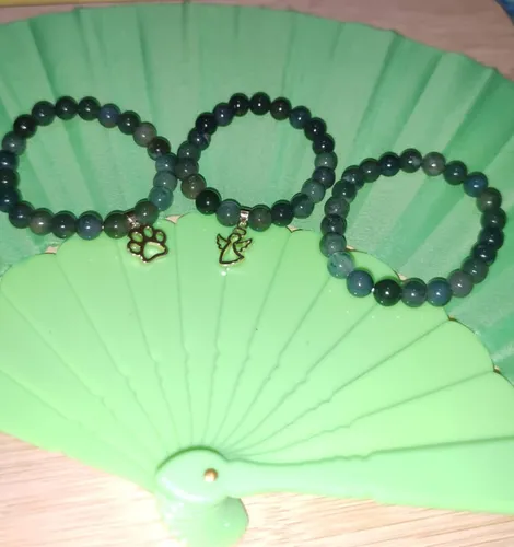 Pulsera Ágata Musgo
