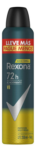 Rexona Antitranspirante X250ml. V8 Men      