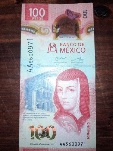 Billete De 100 Pesos Con Código Aa5600971