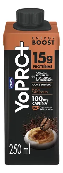 YoPRO Energy Boost UHT Cappuccino 15g de Proteínas 250ml
