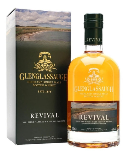 Imagen 1 de 8 de Whisky Glenglassaugh Revival 700ml 46%alc En Estuche