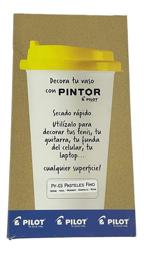 Imagen 2 de 7 de Marcadores Pilot Set Con 2 Vasos Y 5 Marcadores Para Decorar