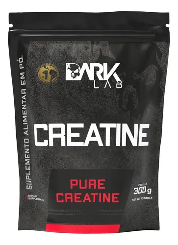 Creatina Monohidratada 300g Dark Lab Refil Preto