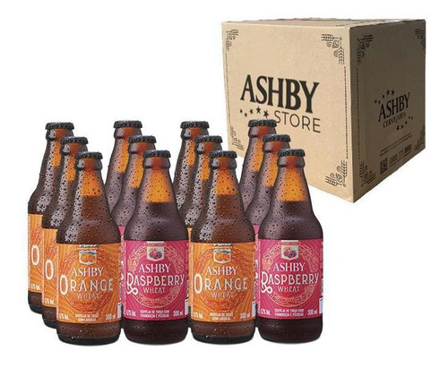 Kit Ashby Cervejas Frutadas - Caixa Com 12 Unidades