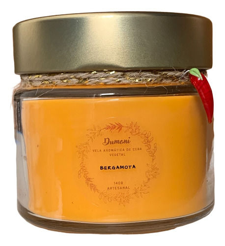 Vela Aromática Perfumada Aroma - Bergamota - 140g