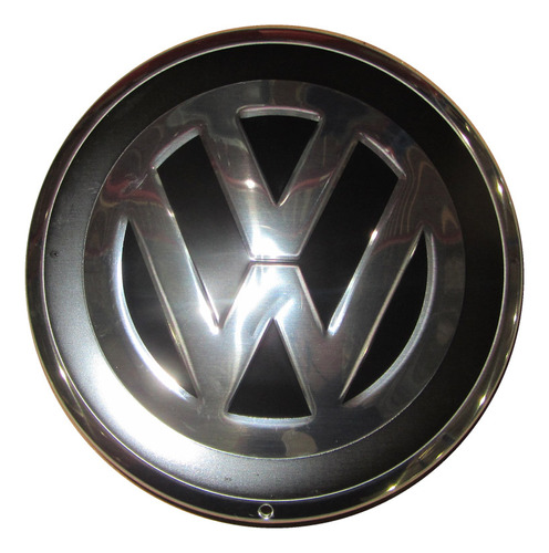 Emblema Llanta Vw Up -negro-cromo-