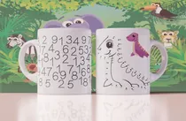 Comprar 30 Diseños Plantillas Tazas Didácticas Infantil Sublimación