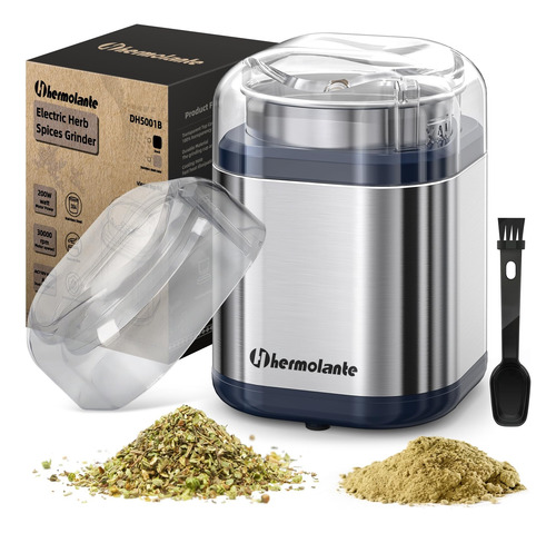 Molinillo De Especias 200w Hierbas Acero Inoxidable Compacto