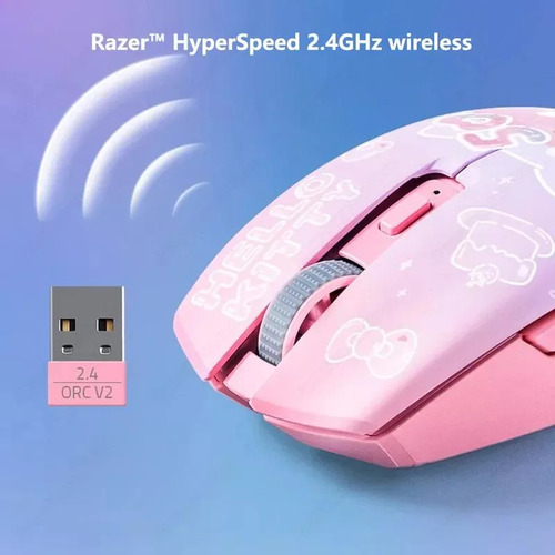 Ratón Inalámbrico Razer Sanrio Hello Kitty 50th, Modos Duale