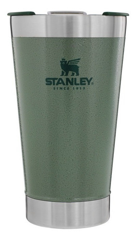 Imagen 2 de 3 de Vaso térmico Stanley Classic Stay Chill color hammertone green 473mL