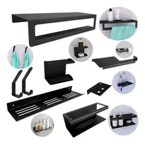 Comprar Toallero Jabonera Organizadores Accesorios Set Baño 8 Piezas