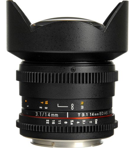 Rokinon 14mm T3.1 Cine Ed As If Umc Lente Para Canon Ef Moun