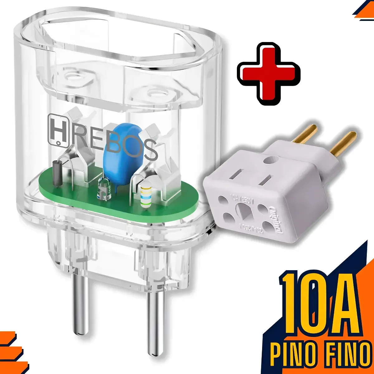 Protetor Elétrico DPS 10A Contra Raio Surto Pico Queda Oscilação De Energia 10A - Geladeira TV Notebook Eletrodomésticos