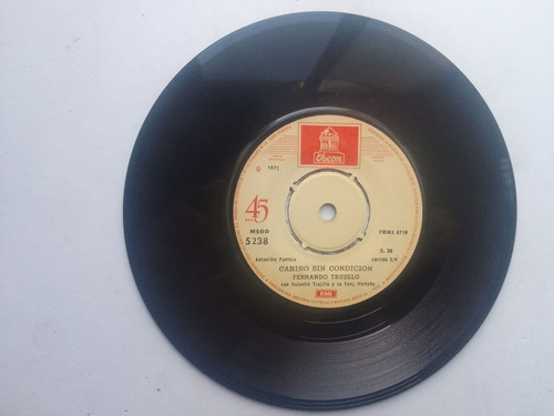 Vinilo Single Fernando Trujillo Cariño Sin Condición 