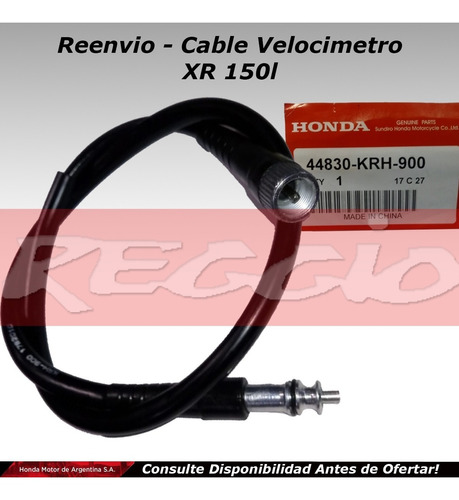 Cable Velocimetro Reenvio Original Xr 150 L - Honda Reggio