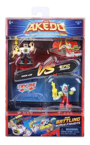 Akedo Mini Figuras De Acción - Chux Lee Vs Crackup