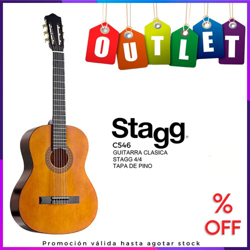 Guitarra Criolla D Estudio Superior Stagg C546 4/4 Outlet 23 (Reacondicionado)