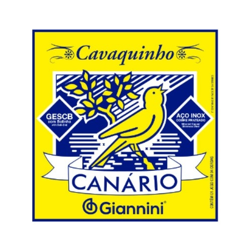 4 Encordoamentos P/ Cavaco Giannini Gescb Série Canário 