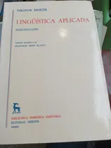 Comprar Lingüística Aplicada Introducción Theodor Ebneter Ed Gredos
