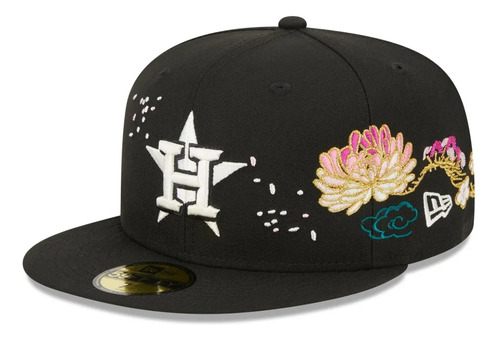 Gorra New Era Houston Astros Cherry Blossom Fitted 59fifty Negro 7 3/8 (58.7cm)