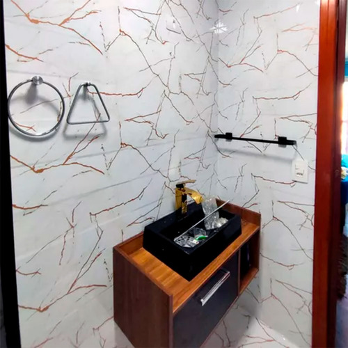 Adesivo Revestimento Mármore Calacatta Impermeável 5m X 60cm